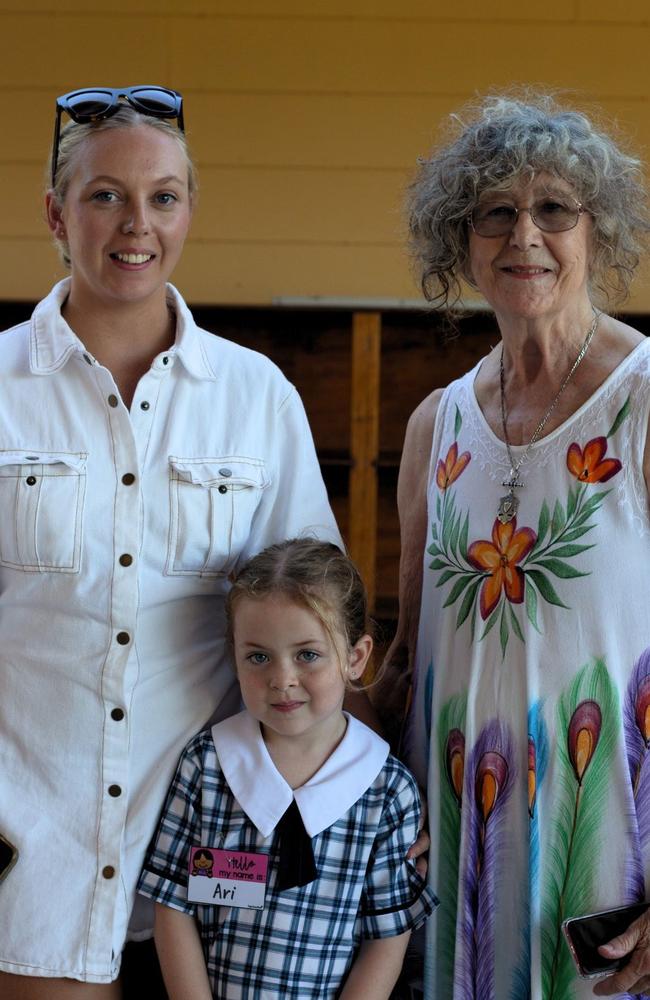 Zoe, Ari and Barb at Chancellor State College, 2024.