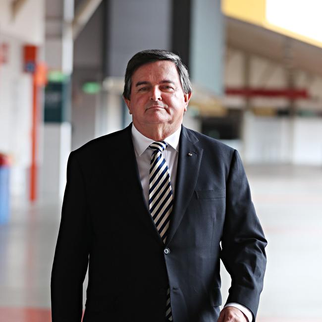 Harvey Lister in Suncorp Stadium . Pic Annette Dew