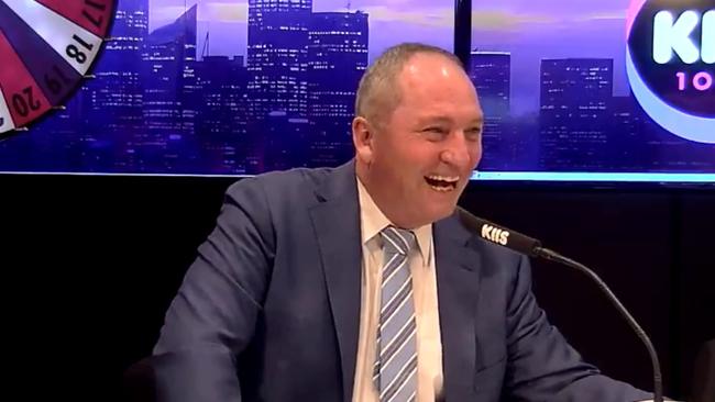 Barnaby Joyce spruiks his book on KIIS FM this morning.