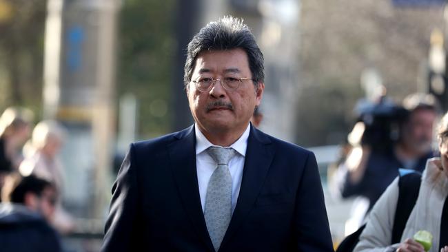 TPG Executive Chairman David Teoh leaves Federal Court in Melbourne. Picture: David Geraghty, The Australian.