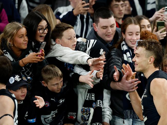 Melbourne’s northern suburbs are dominated by Carlton members. Picture: Michael Willson/AFL Photos via Getty Images