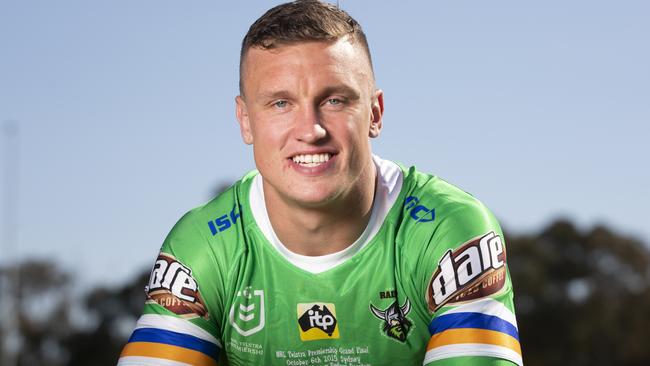 CANBERRA, AUSTRALIA - OCTOBER 01: Jack Wighton of the Raiders poses during a Canberra Raiders Training Session & Media Opportunity at GIO Stadium on October 01, 2019 in Canberra, Australia. (Photo by Mark Evans/Getty Images)