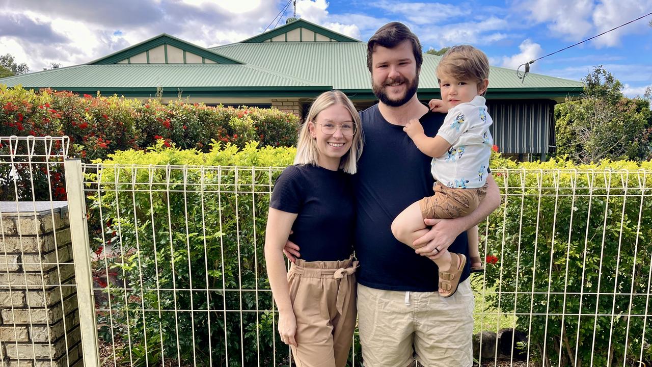 This couple recently bought a house in Woodford, where prices have grown the most out of any Greater Brisbane suburb in the past five years. Image supplied.