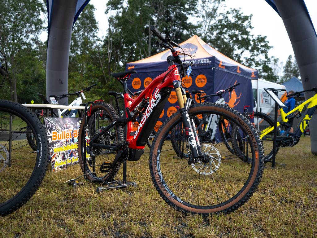 Mountain bike riders from across Australia descended on the Pioneer Valley at the weekend for the inaugural Rocky Trail Entertainment Fox Superflow at Finch Hatton in July, 2024. Picture: Rocky Trail Entertainment