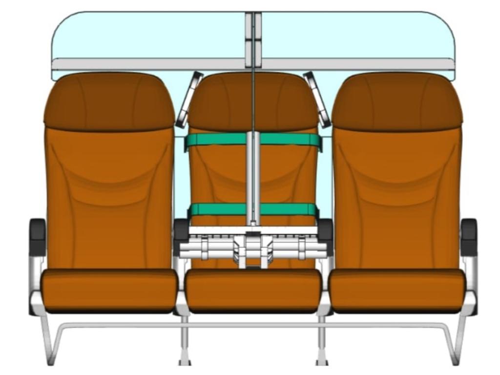 The concept is designed to keep passengers safer from disease transmission. Picture: EarthBay