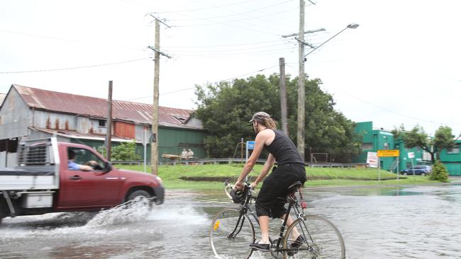 Northey St, Windsor, often has water over the road during higher-than-normal tides. A king tide will hit tomorrow. 