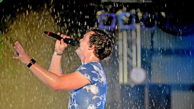 George Sheppard performed the house down in the rain on the main stage at last year's Muster. Picture: Patrick Woods