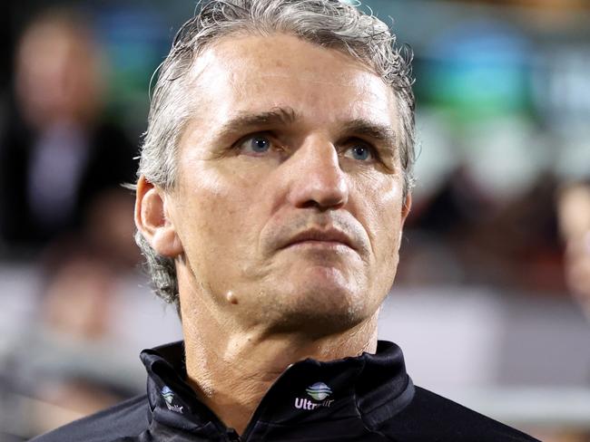 PENRITH, AUSTRALIA - JULY 29: Coach of the Panthers Ivan Cleary looks on prior to the round 22 NRL match between Penrith Panthers and Cronulla Sharks at BlueBet Stadium on July 29, 2023 in Penrith, Australia. (Photo by Jeremy Ng/Getty Images)