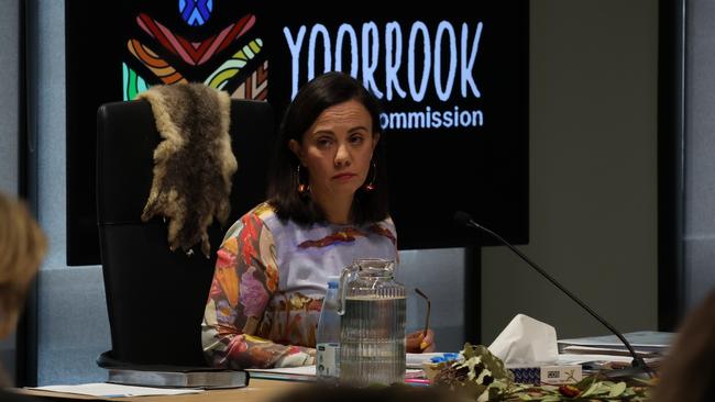 Child Protection Minister Lizzie Blandthorn at the Yoorrook Justice Commission.