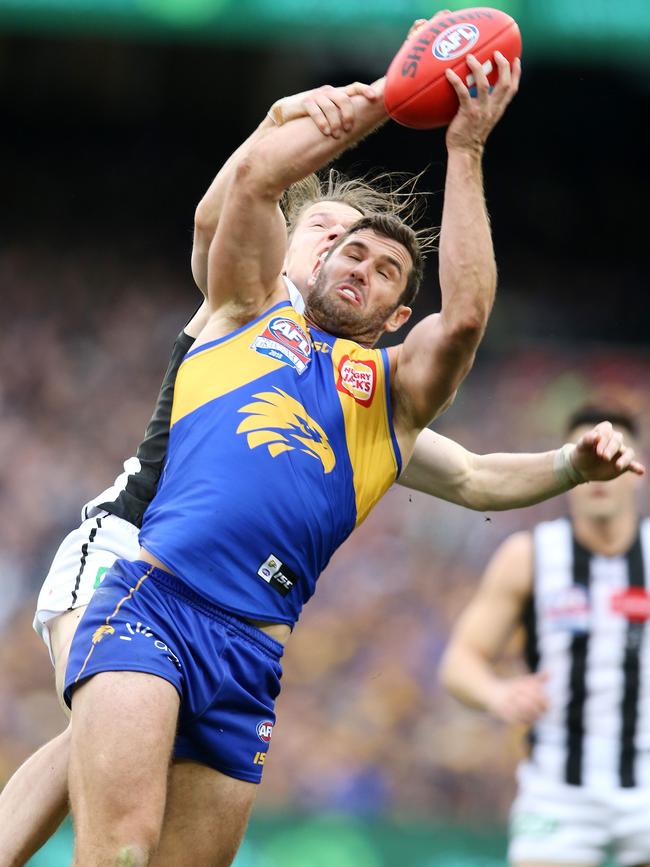 Jack Darling takes a mark. Picture: Michael Klein