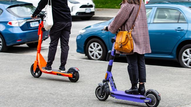 A new report has shed light on the level of public support for e-scooters in Hobart. Picture: Linda Higginson