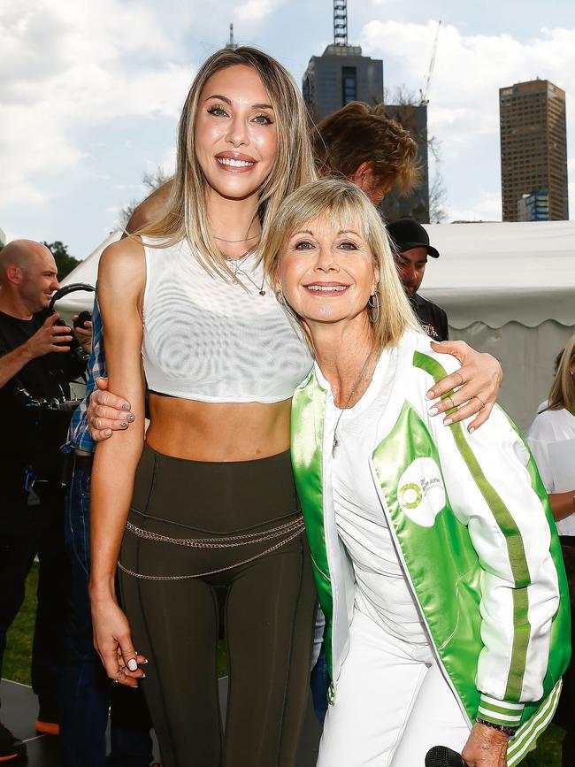 Alongside her mum at a charity event in Melbourne last year. (Picture: Getty Images)