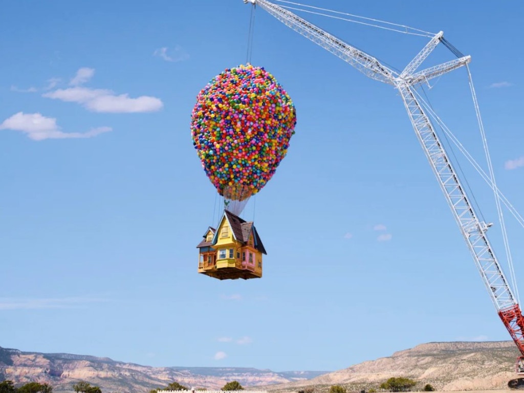 The ‘Up’ house, along with other homes from iconic films and TV shows, are being listed on Airbnb. Picture: Airbnb