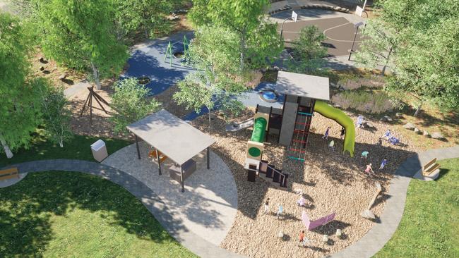 California Reserve will also receive fitness equipment, barbecues and walking loop trails. Picture: Playford Council.