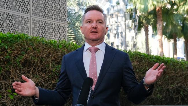 Climate change Minister Chris Bowen at the COP28 in Dubai on Monday. Photo: Jacquelin Magnay