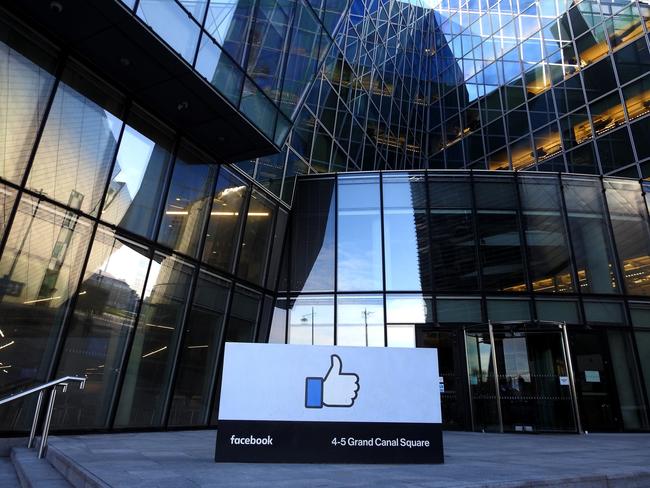 Facebook's European headquarters building in Dublin's Grand Canal Dock.