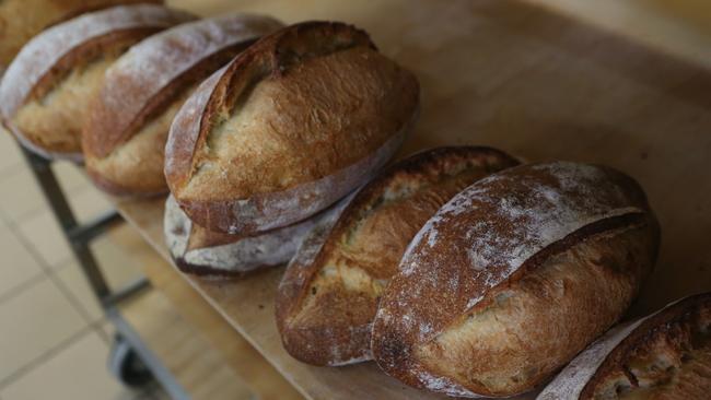Freshly baked loaves at the Crust and Co bakery. Photo Ric Frearson