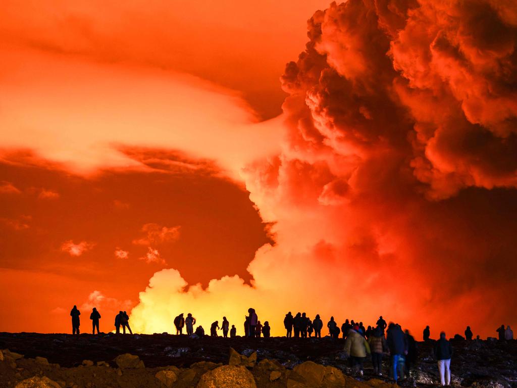 It comes after a volcano in southwestern Iceland erupted on Wednesday. Picture: Kermarec / AFP