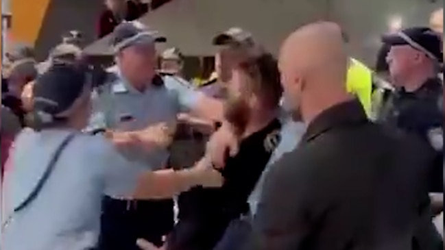 Fans share footage of clash with police at Sydney Derby