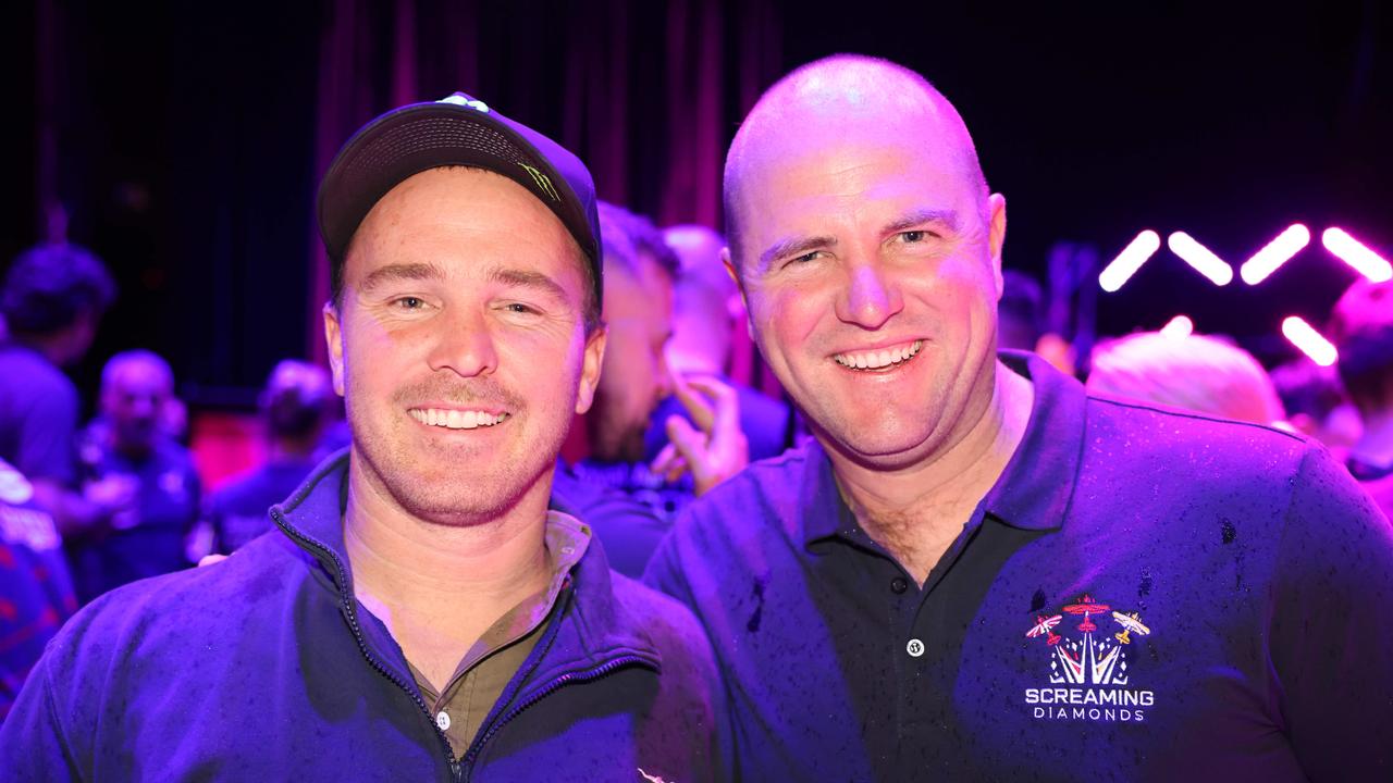 Jackson Strong and Adrian Vandersluys at the Pacific Airshow Gold Coast welcome party 2024 at HOTA for Gold Coast at Large. Picture, Portia Large.