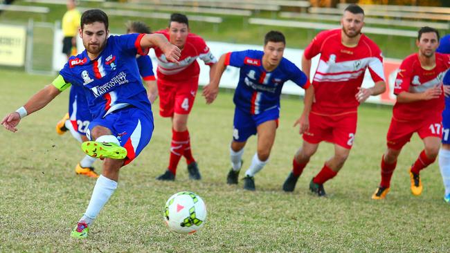 Brendan Cholakian will be a key player for Manly United against Brisbane Strikers in the FFA Cup.