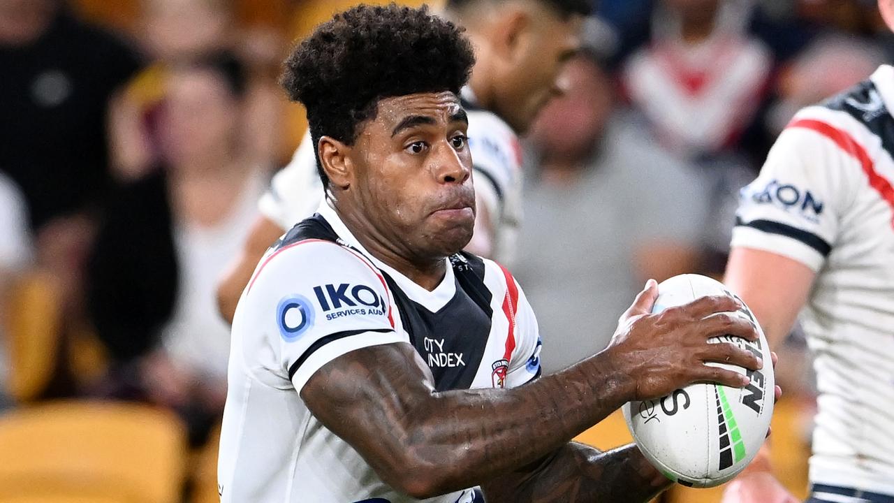 Kevin Naiqama will replace Daniel Tupou on the wing for the Roosters. Picture: Bradley Kanaris/Getty Images