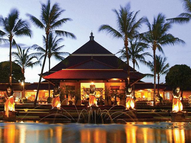 Main entrance to the InterContinental Bali Resort, Indonesia.