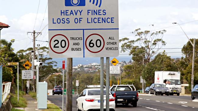 The fixed speed camera (eastbound) on Warringah Rd has raked in $6.9m since its installation. Picture: Adam Yip