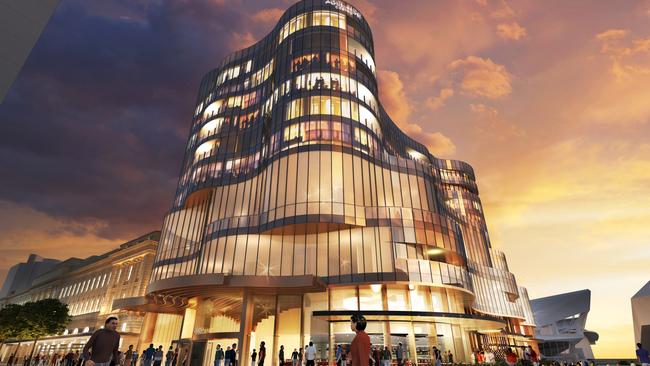 Artist’s impression of the $330 million expansion of Adelaide Casino.