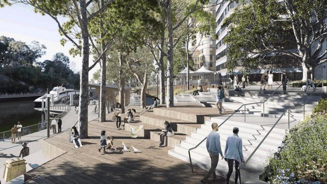 The amphitheatre at Charles Street Square will be a gateway to Parramatta.