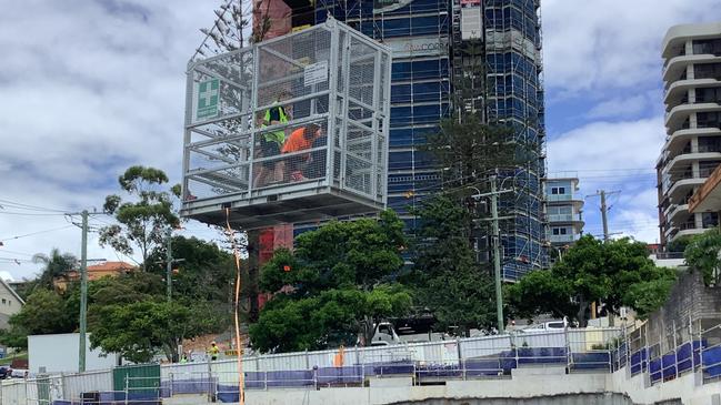 Worker hospitalised with serious head injuries following fall at Coolangatta construction site. Photo: Queensland Ambulance Service