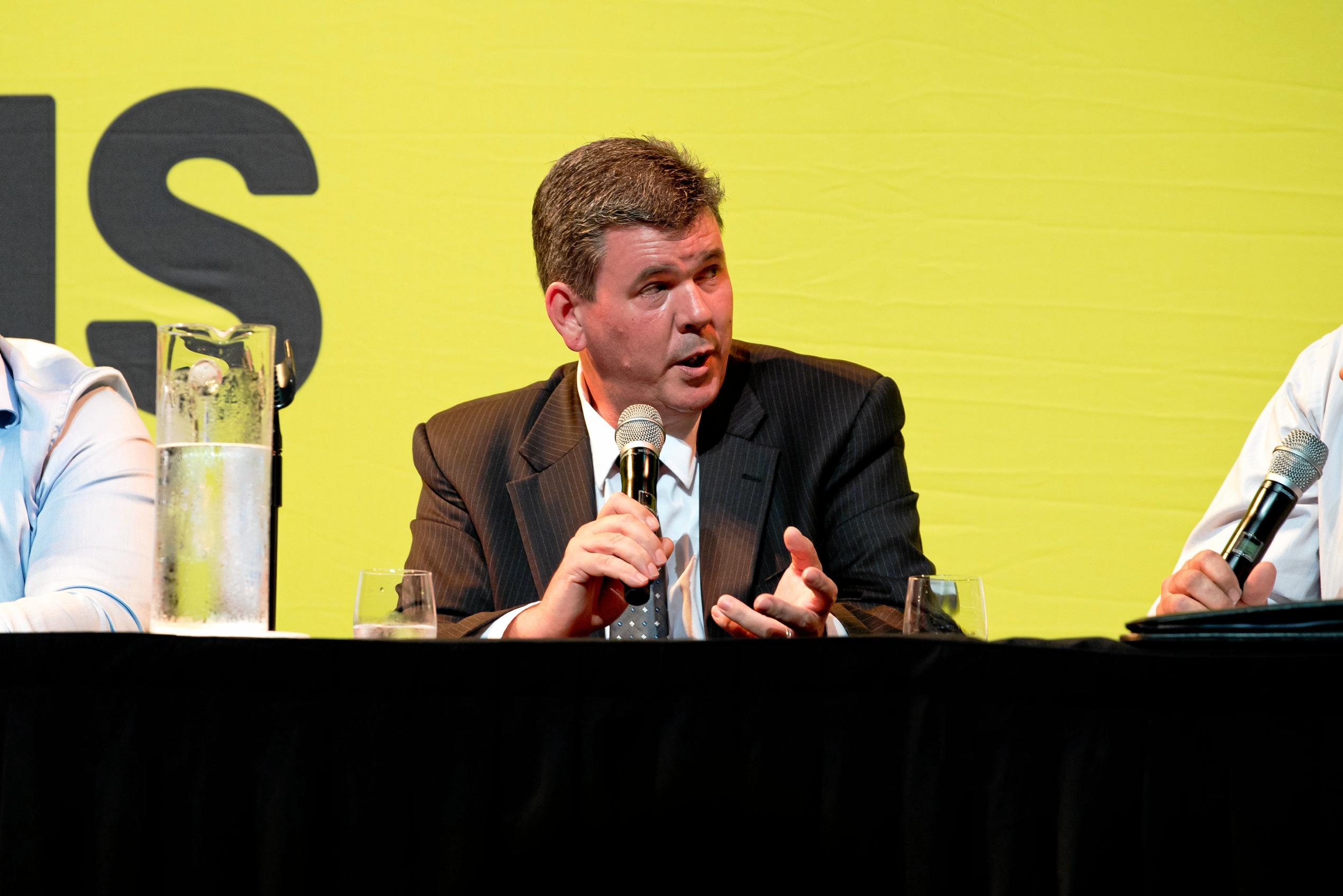 Colin Thompson at the 2019 Dawson Debate in Mackay.