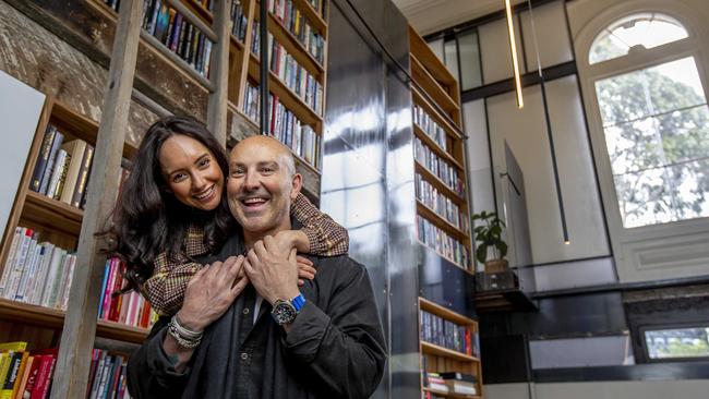 The home’s library is a highlight, according to its new owners. Picture: Tim Carrafa