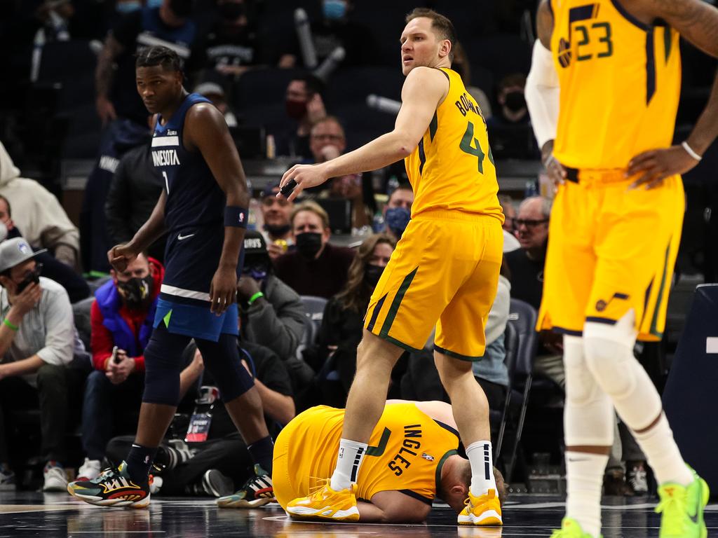 A serious knee injury changed Joe Ingles’ NBA journey. Picture: David Berding/Getty Images