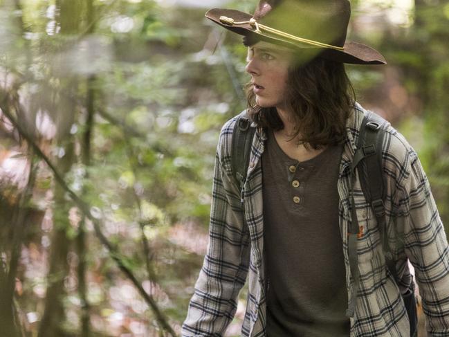 Chandler Riggs as Carl Grimes - The Walking Dead _ Season 8, Episode 6 - Photo Credit: Jackson Lee Davis/AMC