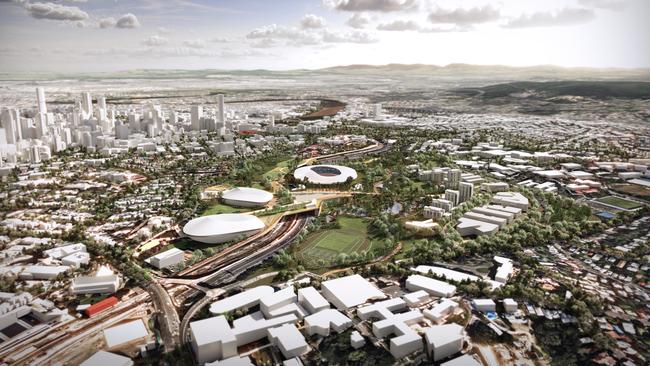 A concept by Archipelago for an Olympic Stadium at Brisbane’s Victoria Park