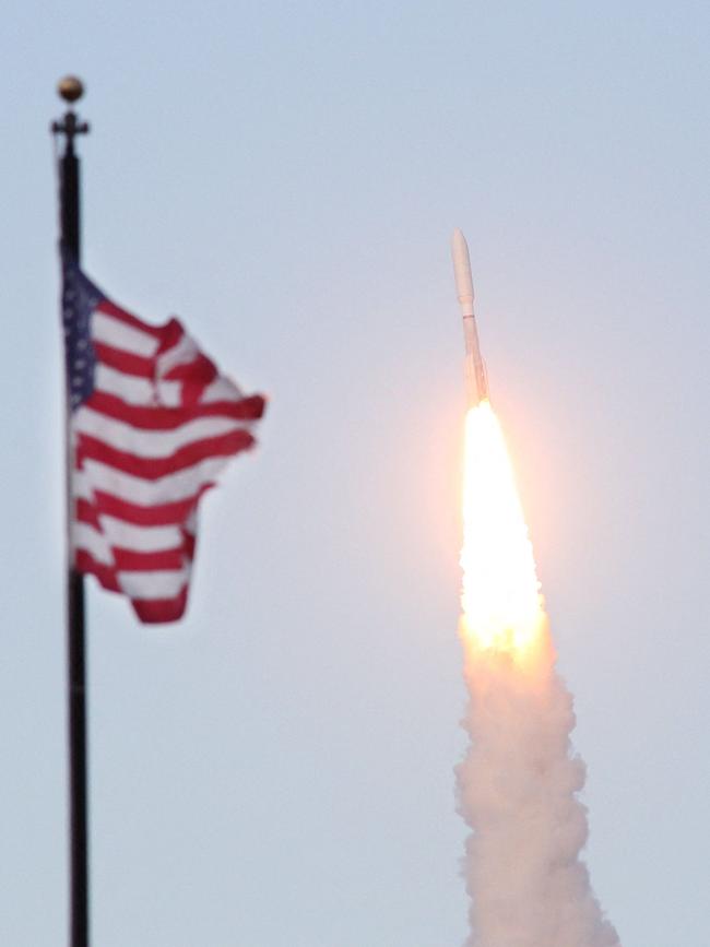 The first of Kuiper’s satellites was launched last month. Picture: AFP