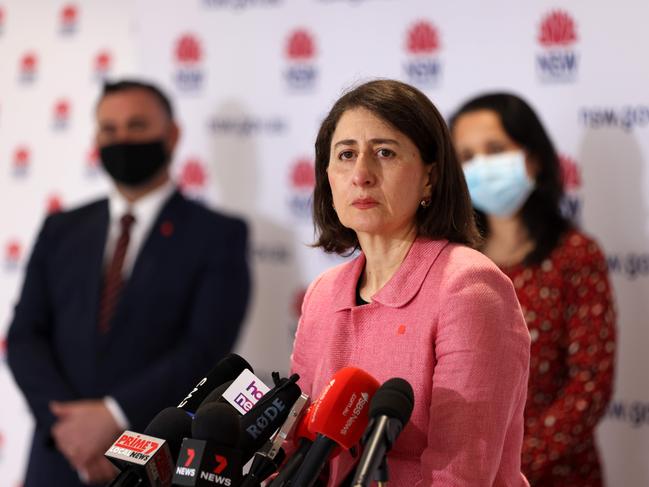 Premier Gladys Berejiklian says the state needs to learn to live with Delta. Picture: NCA NewsWire / Damian Shaw