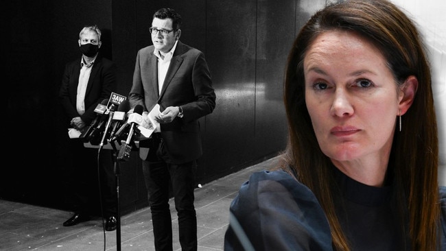 Former Covid quarantine commissioner Emma Cassar appeared beside then-Victorian Premier Daniel Andrews at numerous pandemic press conferences..