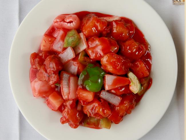 Sweet and sour pork.