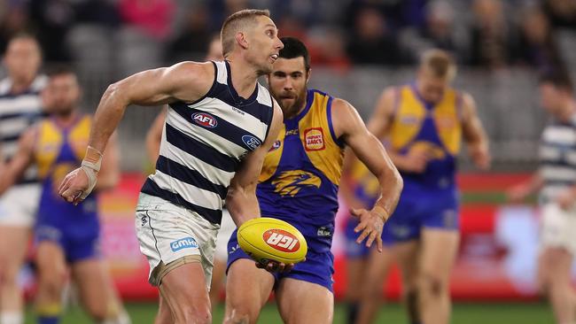 Harry Taylor may yet go on at Geelong. Picture: Paul Kane/Getty Images