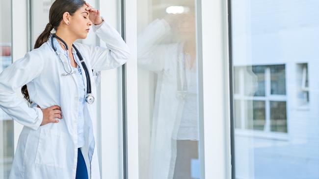 The AMA survey found 36 per cent of respondents at Cairns feared making fatigue-based errors and 40 per cent reported safety concerns. Stock image of a doctor.