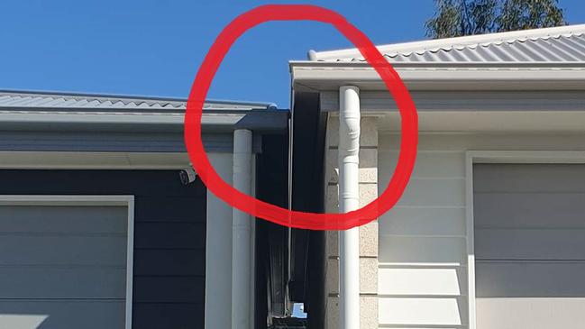 Houses in Holmview where the roofs were touching.