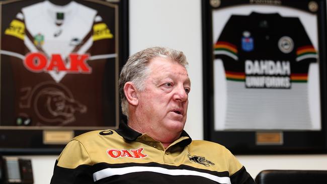 Phil Gould says the Panthers are developing nicely. Picture: Brett Costello