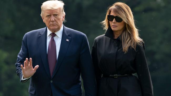 US President Donald Trump and First Lady Melania Trump have both tested positive for coronavirus. Picture: Andrew Caballero-Reynolds/AFP