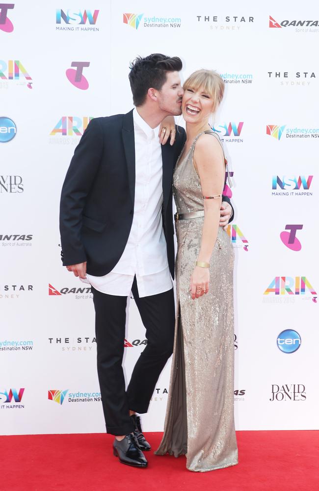 2015 ARIA AWARDS at The Star. Jess and Matt. Picture: Dylan Robinson