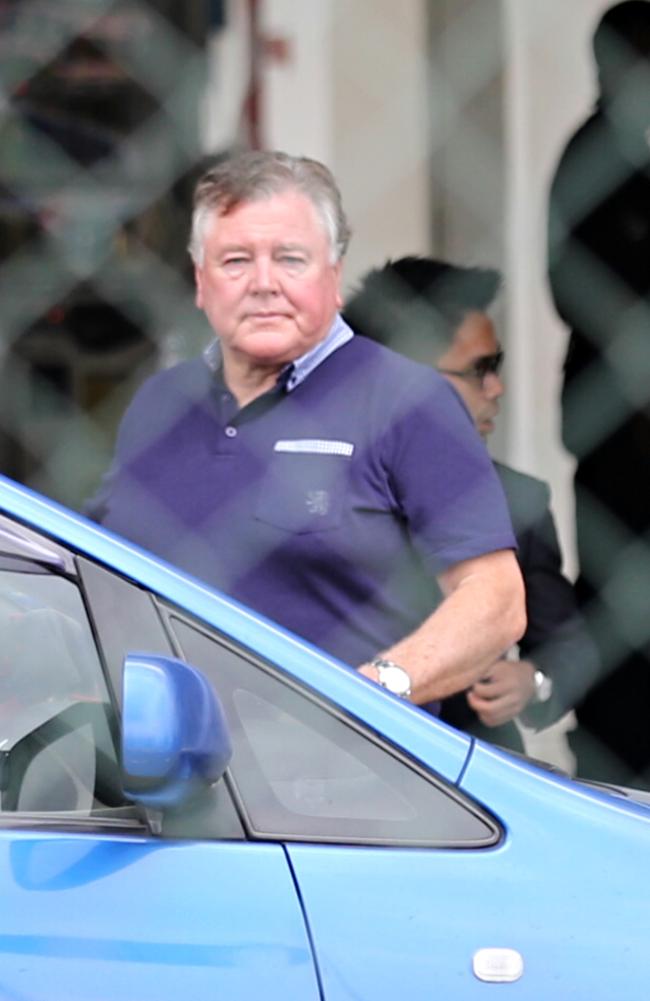 John Walker, chief executive of the City of Kalgoorlie-Boulder and former managing director of Thrifty Car Rentals, at the Sepang Police Station in Malaysia.  He is believed to be the father of one of the Budgie Nine, Jack Walker.  Picture: Jack Tran
