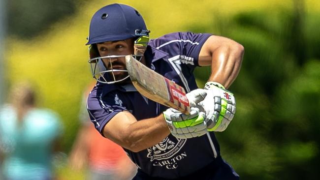 Carlton’s Nick Ross is enjoying a fine summer. Picture: Arj Giese