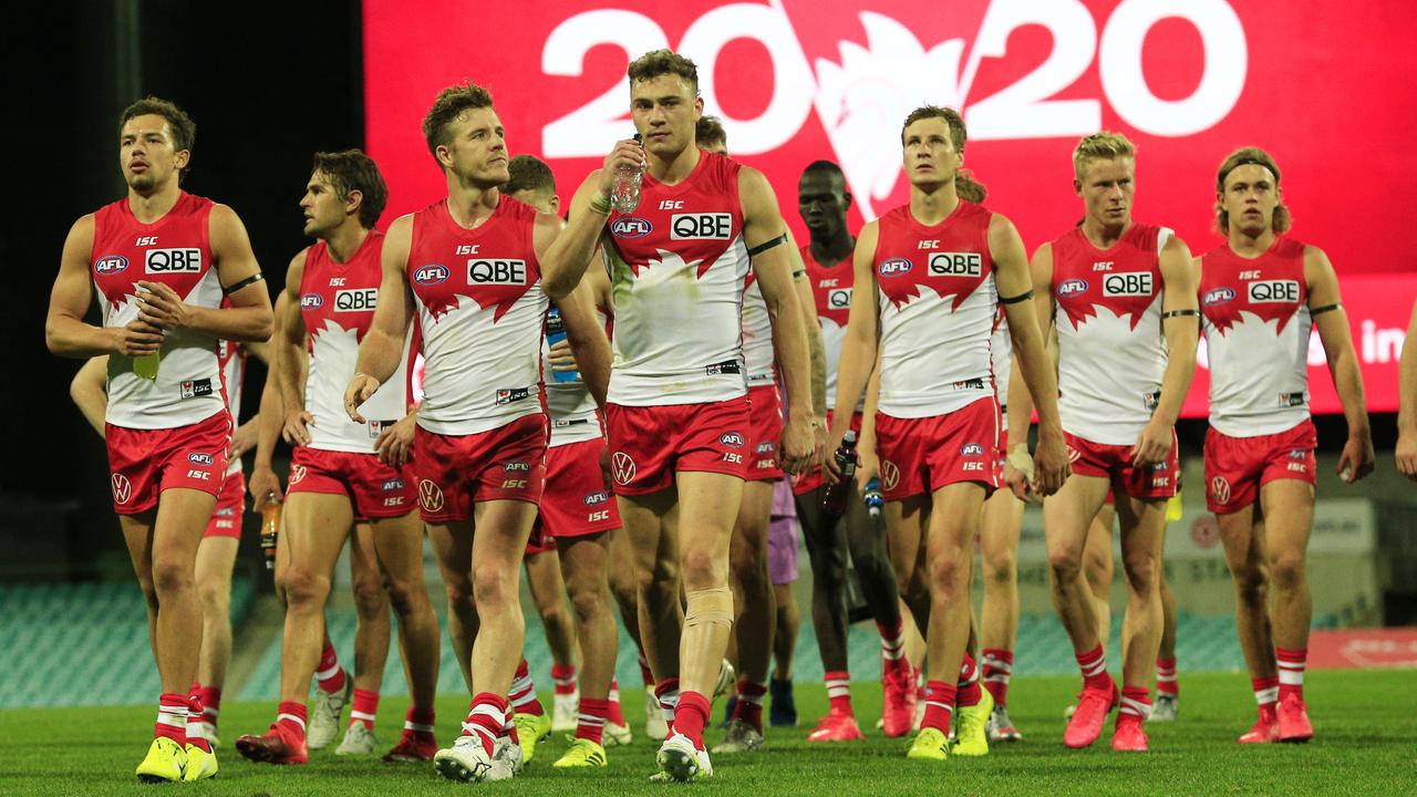 The Swans have recorded a sizeable financial loss for 2020. Picture: Mark Evans