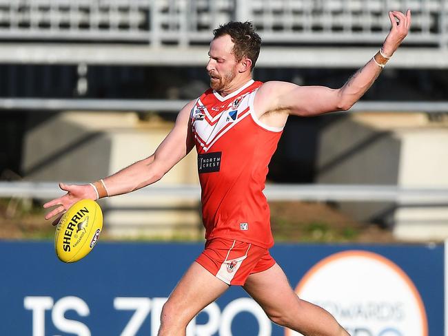 Michael 'Juice' Newton was on fire in front of goals against the Tiwi Bombers. Picture: Felicity Elliott AFLNT/Media